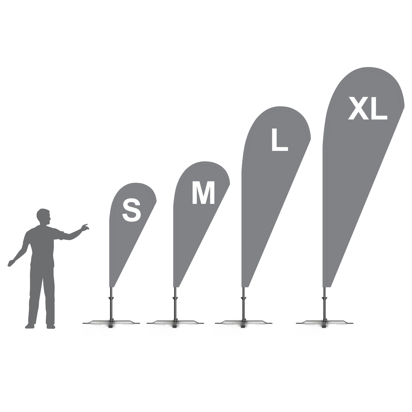 Steag Lacrima S - Beachflag Tear Drop Steag lacrima PrintCenterShop