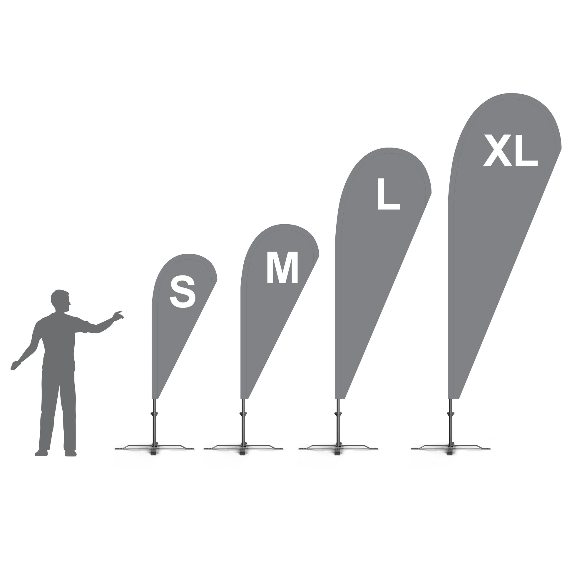 Steag Lacrima S - Beachflag Tear Drop Steag lacrima PrintCenterShop